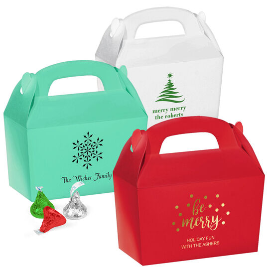 Personalized Large Favor Boxes for Christmas